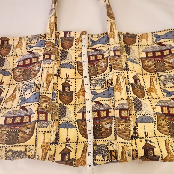 Accessories Unlimited Canvas Bag Noah's Ark Large Tote - Picture 7 of 16